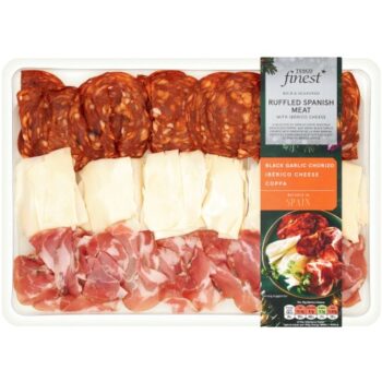 Tesco Finest Ruffled Spanish Meat & Cheese Platter