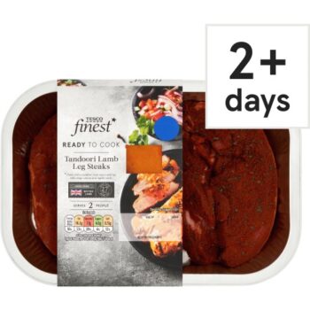 Tesco Finest Tandoori Lamb Leg Steaks