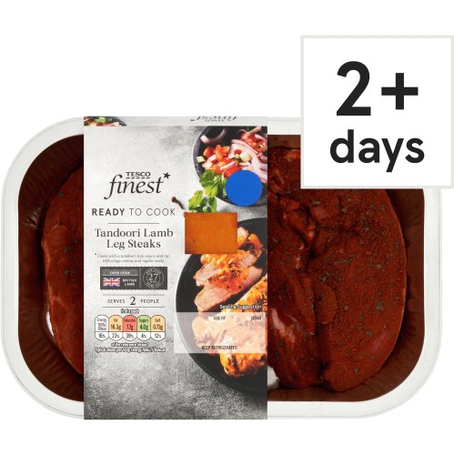Tesco Finest Tandoori Lamb Leg Steaks