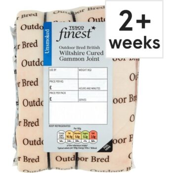 Tesco Finest Unsmoked Wiltshire Cured Crackling Gammon Joint