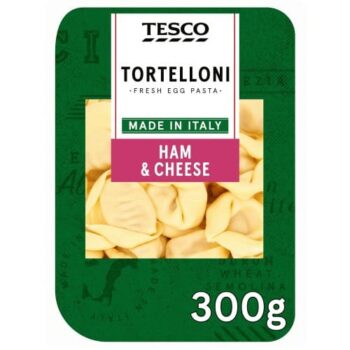 Tesco Fresh Egg Pasta Tortelloni Ham & Cheese (300g)