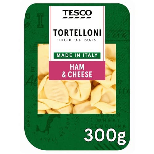 Tesco Fresh Egg Pasta Tortelloni Ham & Cheese (300g)