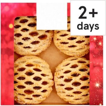 Tesco Lattice Top Puff Pastry Mince Pies