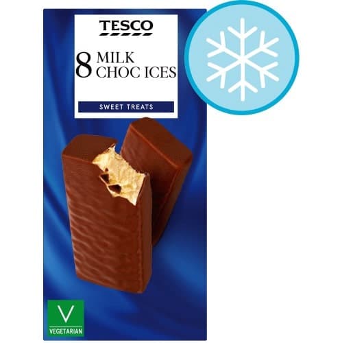 Tesco Milk Choc Ices (8 x 70ml)