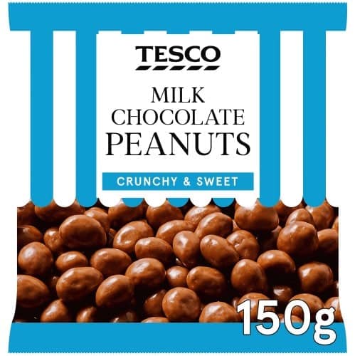 Tesco Milk Chocolate Peanuts (150g)