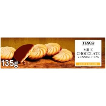 Tesco Milk Chocolate Viennese Thins (135g)