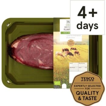 Tesco Organic Beef Small Rump Steak
