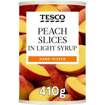 Tesco Peach Slices In Light Syrup (410g)