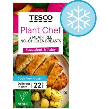 Tesco Plant Chef 2 Meat Free No-Chicken Breasts (180g)