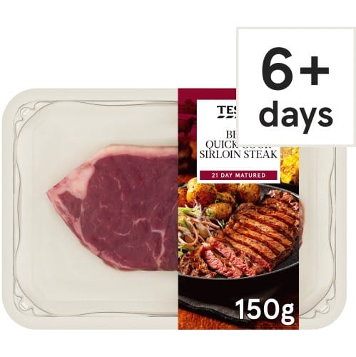 Tesco Quick Cook Sirloin Beef Steak (150g)