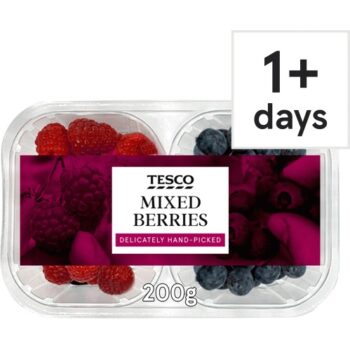 Tesco Raspberries & Blueberries (200g)