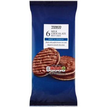 Tesco Rice Cakes Milk Chocolate (105g)