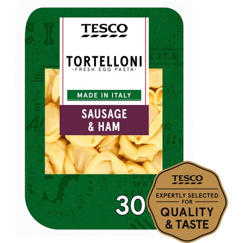 Tesco Sausage & Ham Fresh Tortelloni (300g)