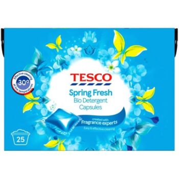 Tesco Spring Fresh Bio Detergent Capsules (25w, 425ml)