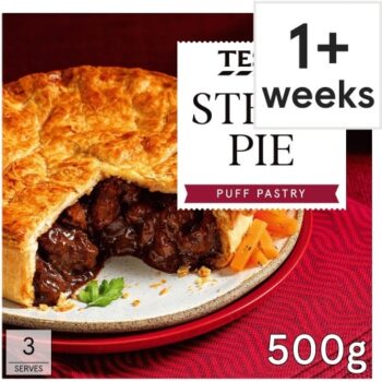 Tesco Steak Puff Pastry Pie (500g)