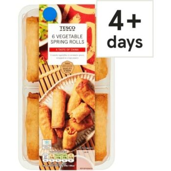 Tesco Vegetable Spring Rolls (6 x 216g)