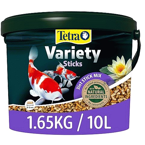 Tetra Pond Variety Floating Sticks Complete Koi Goldfish Pond Fish Food (1.65kg)