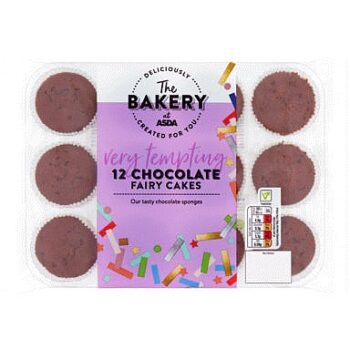 The BAKERY at ASDA 12 Chocolate Fairy Cakes
