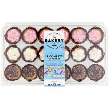 The BAKERY at ASDA 18 Confetti Cupcakes