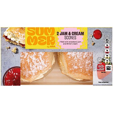 The BAKERY at ASDA 2 Jam & Cream Scones