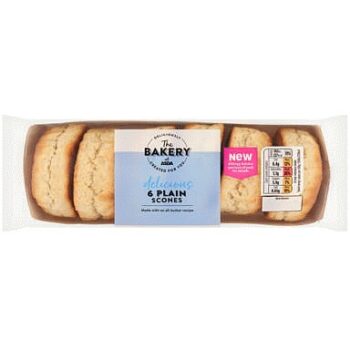 The BAKERY at ASDA 6 Delicious Plain Scones