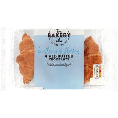 The BAKERY at ASDA The Bakery 4 All-Butter Croissants