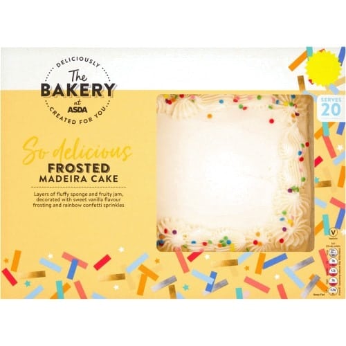 The BAKERY at ASDA The Bakery at Frosted Madeira Cake