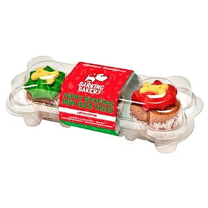 The Barking Bakery Christmas Mini Iced Trios Dog Treats Limited Edition (38g)