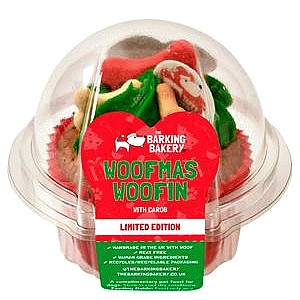 The Barking Bakery Christmas Woofin with Carob Dog Treats Limited Edition (75g)