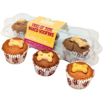 The Barking Bakery Trio of Mini Woofins Dog Treat Muffins