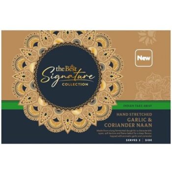 The Best Signature Collection Garlic & Coriander Naan Breads (260g)