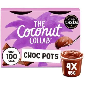 The Coconut Collaborative Dairy Free Little Choc Pots Milk Chocolate Ganache (4 x 45g)