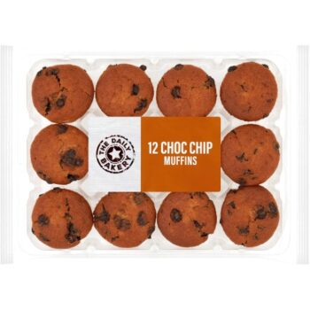 The Daily Bakery 12 Choc Chip Muffins