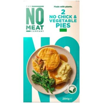 The No Meat Company 2 No Chick & Vegetable Pies (284g)