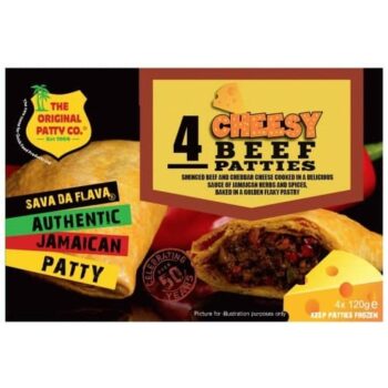 The Original Patty Co. 4 Cheesy Beef Jamaican Patties