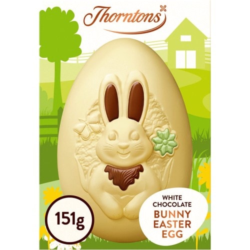 Thorntons Large White Chocolate Bunny Easter Egg (151g)
