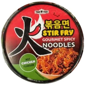 Tiger Tiger Stir Fry Noodles Hot Chicken Flavour