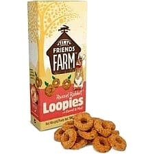 Tiny Friends Farm Russel Rabbit Loopies Small Animal Treats (100g)