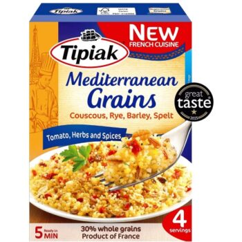 Tipiak Mediterranean Cous Cous Rye Barley & Spelt with Tomato & Herbs (2 x 100g)
