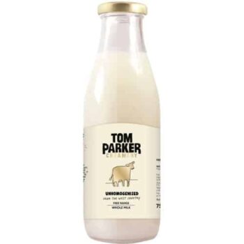 Tom Parker Creamery Unhomogenised West Country Free Range whole Milk (750ml)