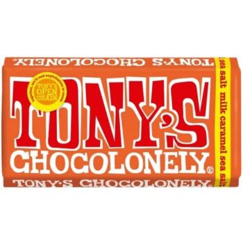 Tony's Chocolonely Fairtrade Milk Chocolate Caramel Sea Salt Bar (180g)