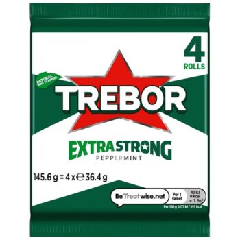 Trebor Extra Strong Peppermint Mints Multipack (4 x 36.4g)