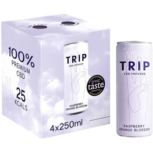 Trip CBD Infused Raspberry Orange Blossom (4 x 250ml)