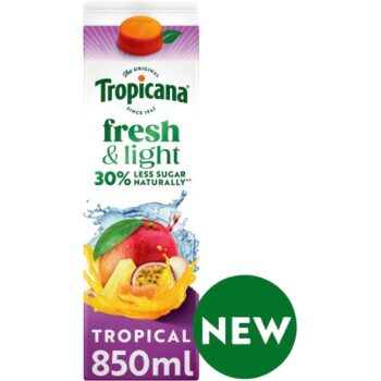 Tropicana Fresh & Light Tropical Juice Blend Drink (850ml)