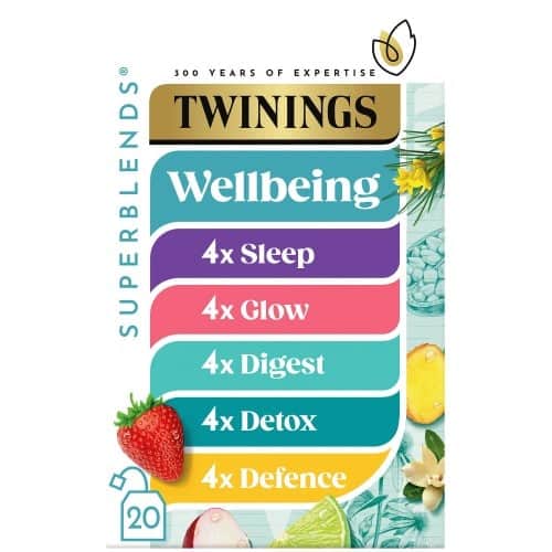 Twinings Superblends Wellbeing Collection Variety Pack 20 Tea Bags (20 x 37g)