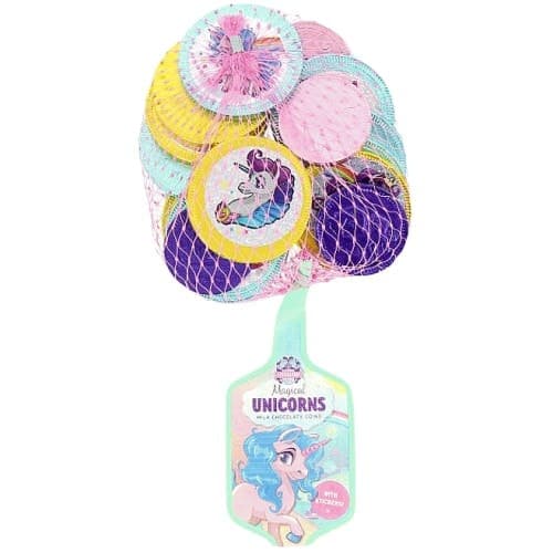 Unicorn Milk Chocolate Coins (80g)