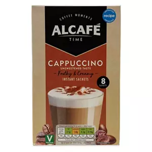 Unsweetened Cappuccino Instant Sachets 8 Pack