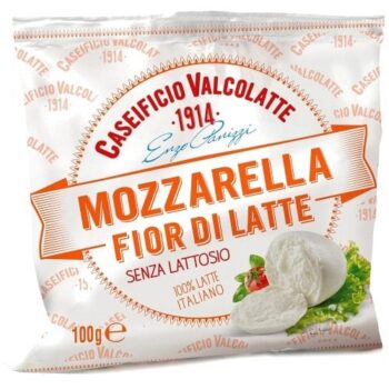 Valcolatte Italian Mozzarella Fior di Latte Cheese Lactose-free (100g)