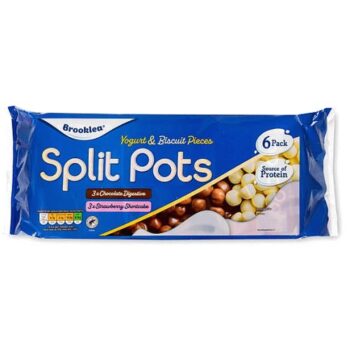 Vanilla And Strawberry Yogurt With Biscuit Pieces Split Pots (6)