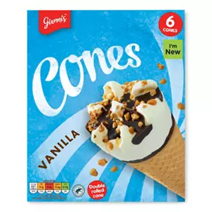 Vanilla Ice Cream Cones 6 Pack